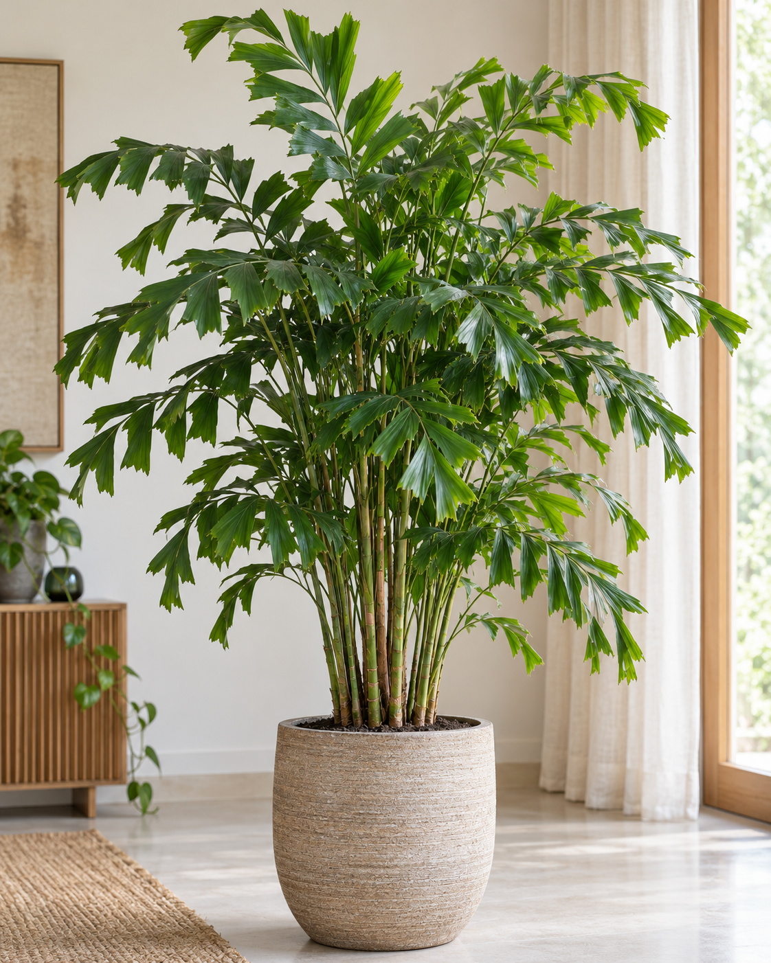 Caryota mitis Vissenstaartpalm als volle tropische kamerplant