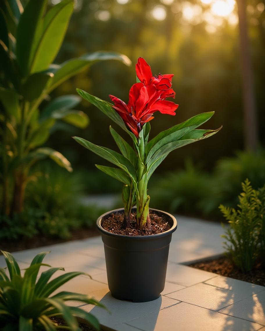 Canna indica - Tropical Flower Cane