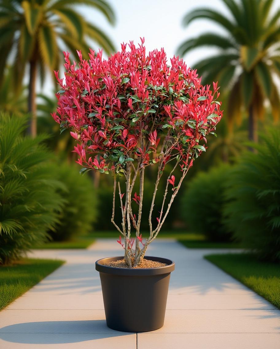Photinia Compacta, kleurrijke sierstruik