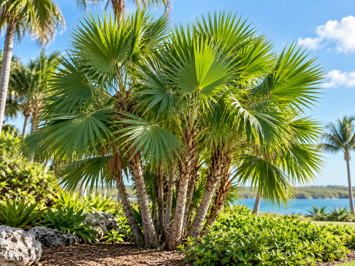Paurotis - Acoelorrhaphe - Bahama palm als meerstammige waaierpalm