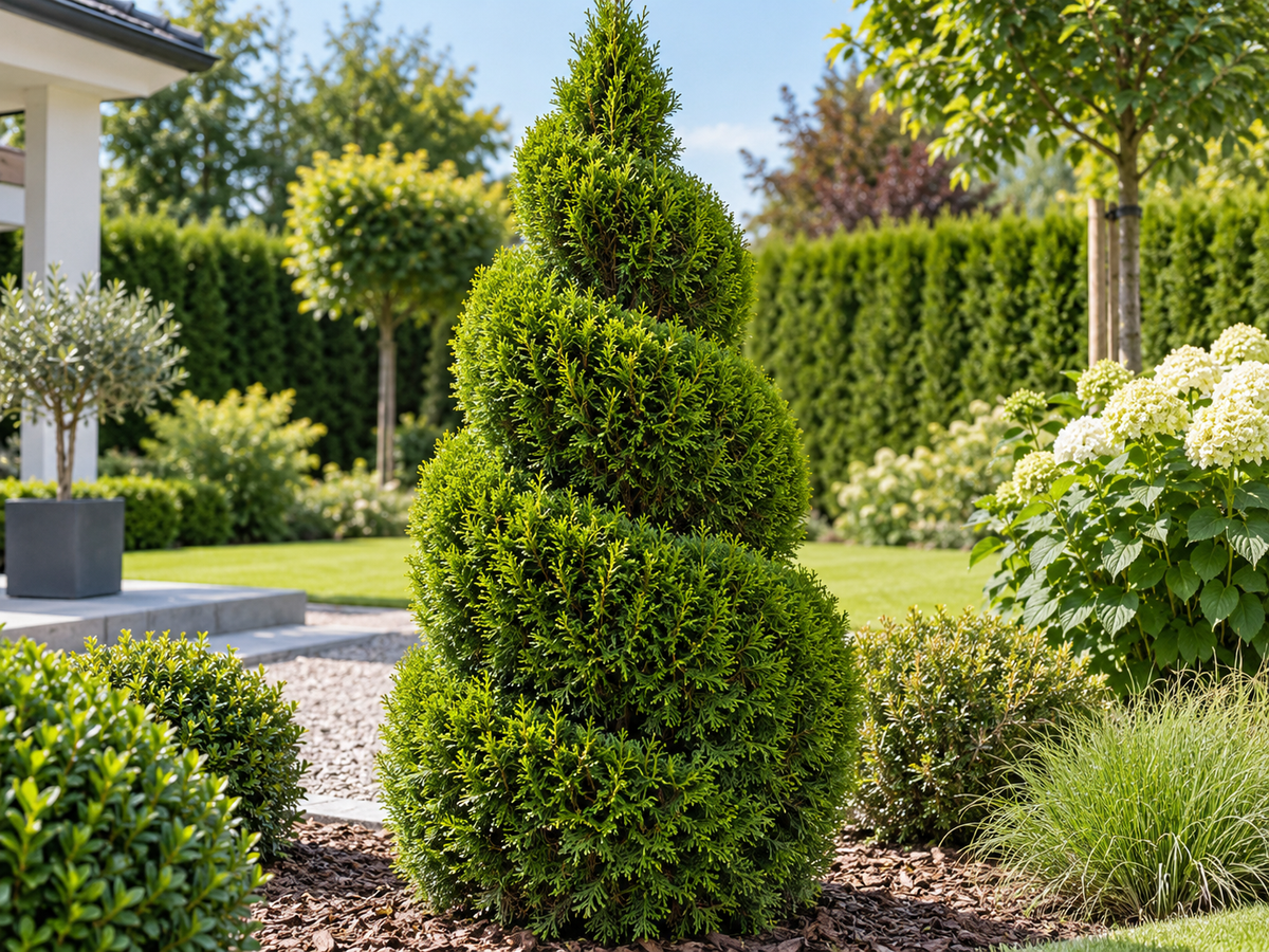 Thuja Brabant in spiraalvorm