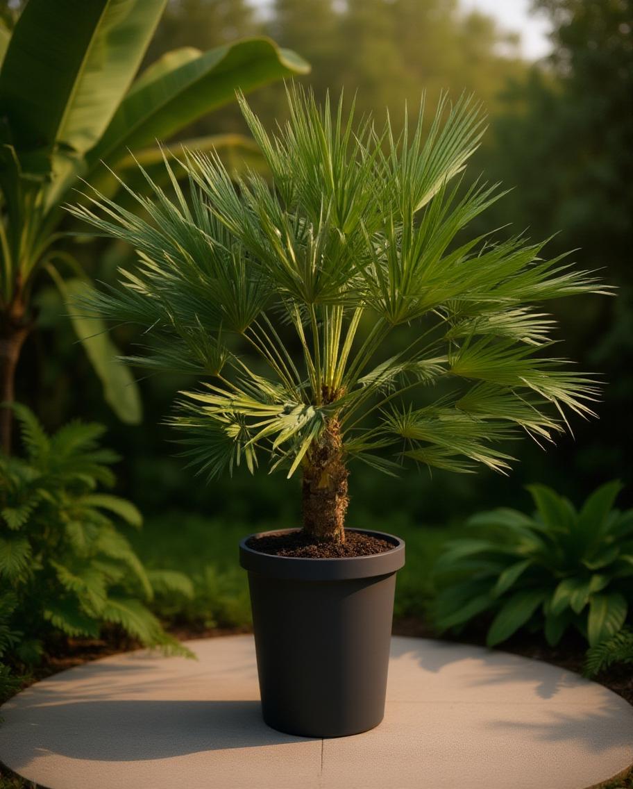 Chamaerops humilis - Europäische Zwergpalme