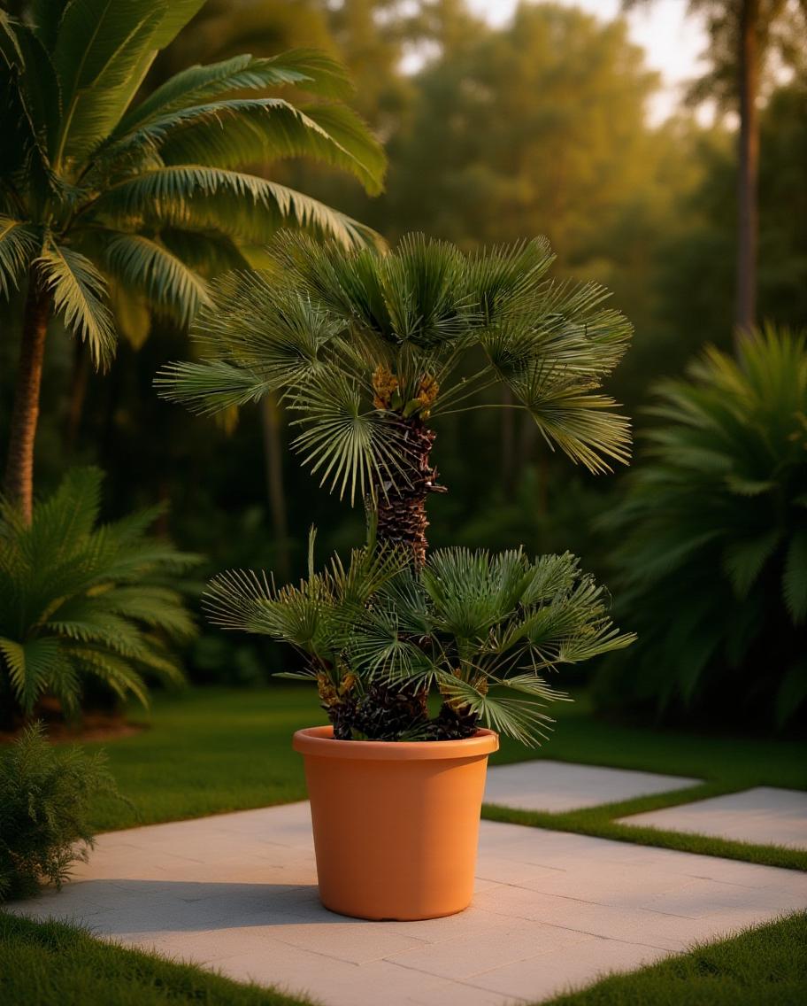 Chamaerops humilis - Europäische Zwergpalme